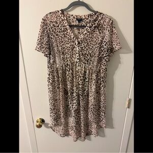 Torrid Brown and Black Animal Print Top